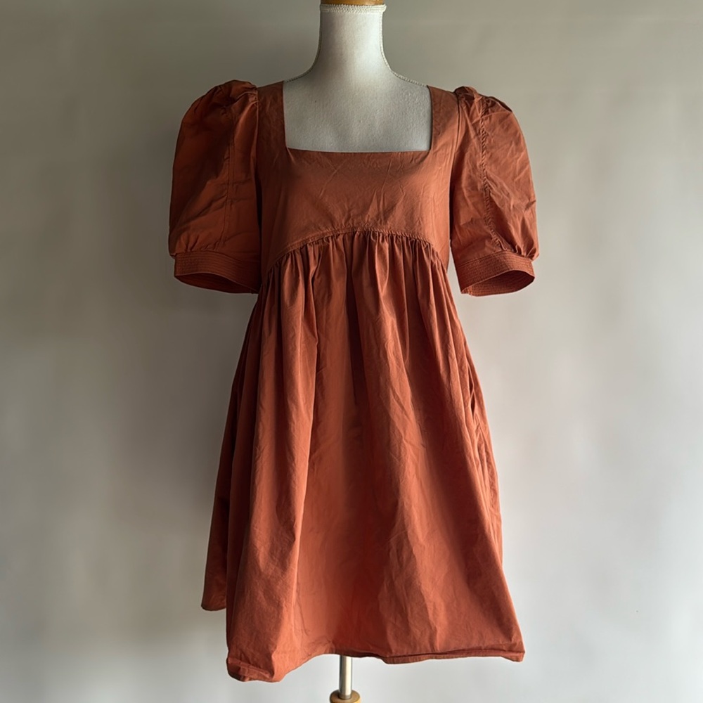 En Saison Puff Sleeve Babydoll Dress - sz L